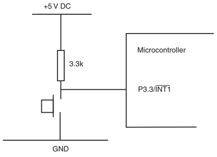 8051 External Interrupt Circuit