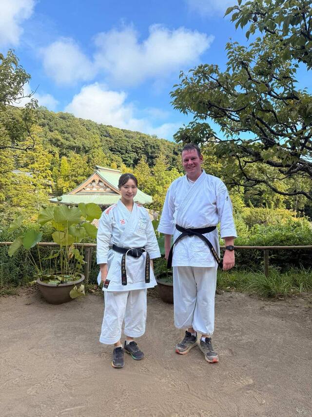 Training alongside Emiri Iwamoto in Kamakura